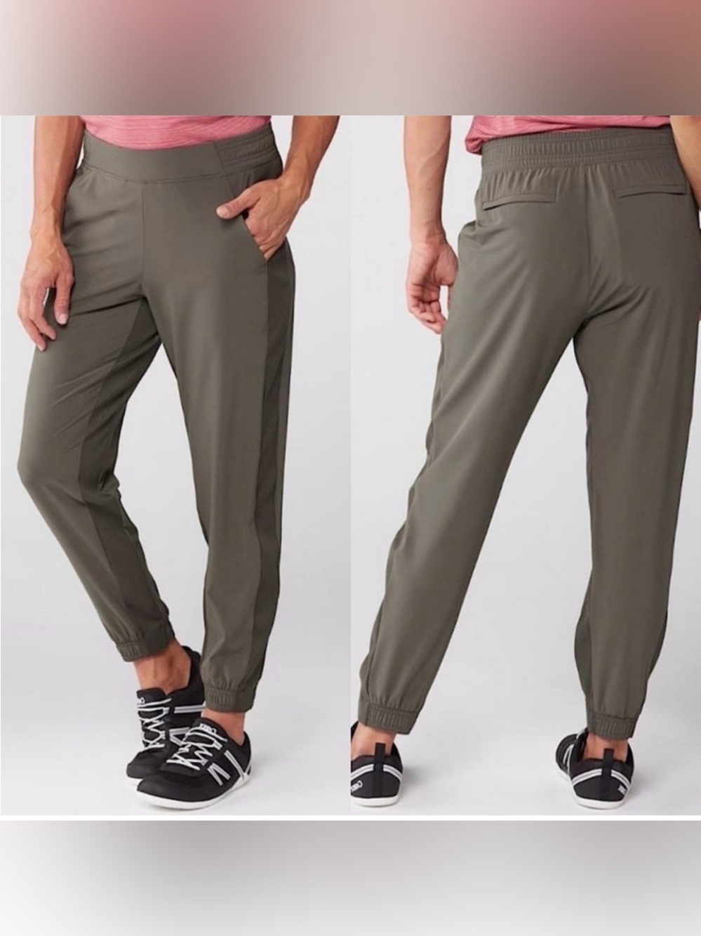 Athleta Brooklyn Olive Green Jogger Pants